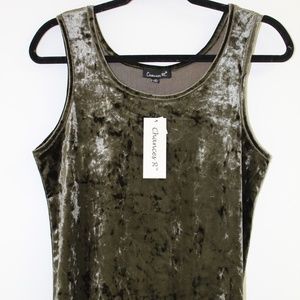 NWT Chances R Crush Velvet Top